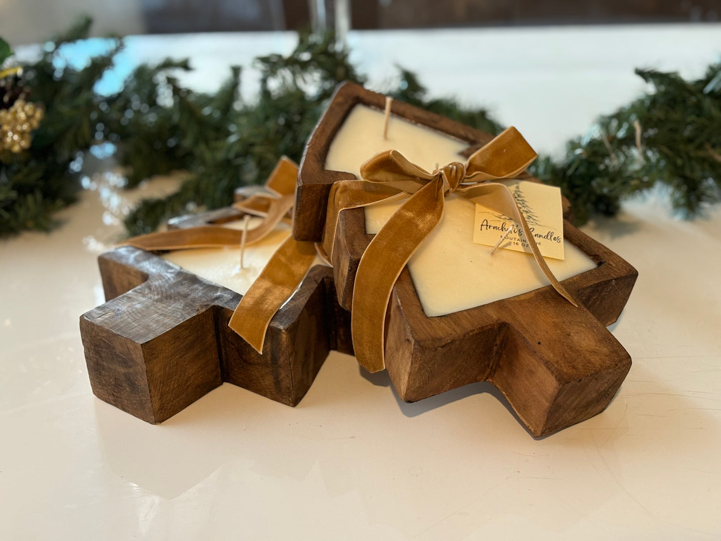 Christmas Tree Wooden Bowls
