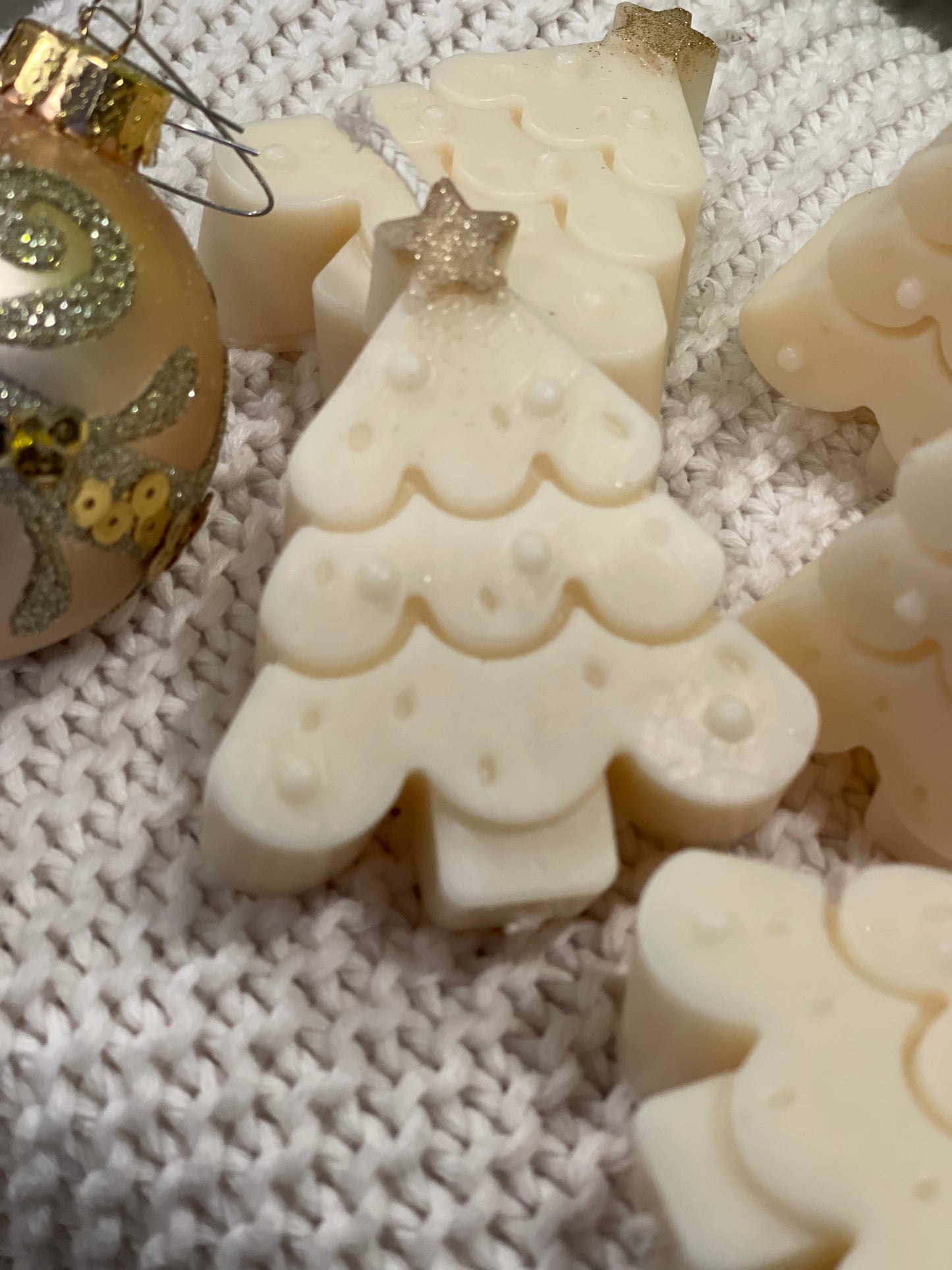 White Christmas Tree Candle