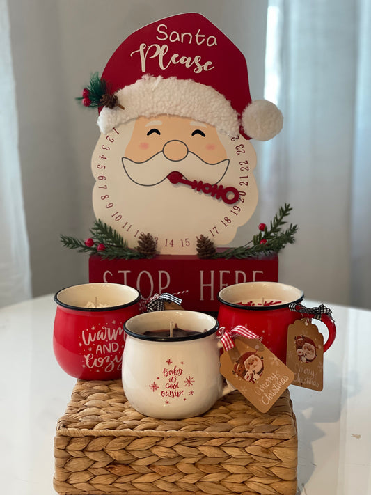 Christmas Candle Mugs