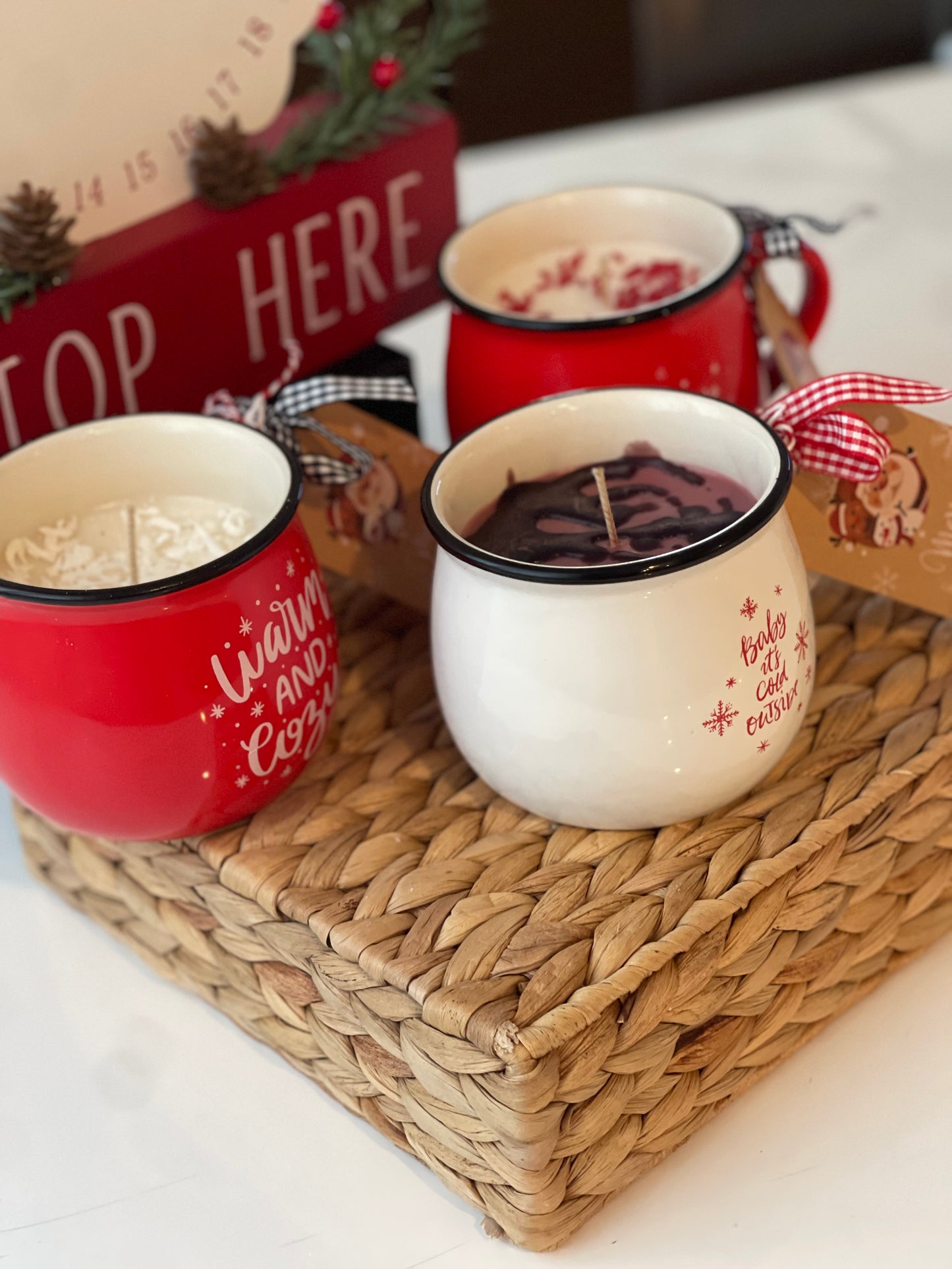 Christmas Candle Mugs