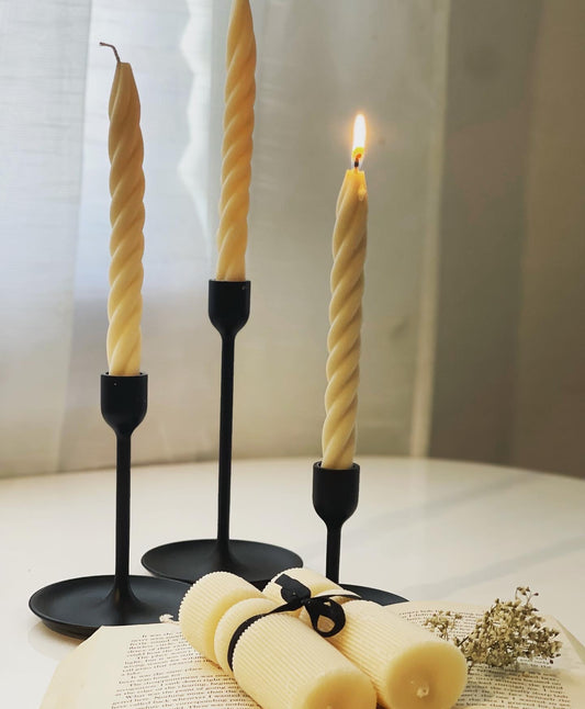 Twisted Tapered Candle Set