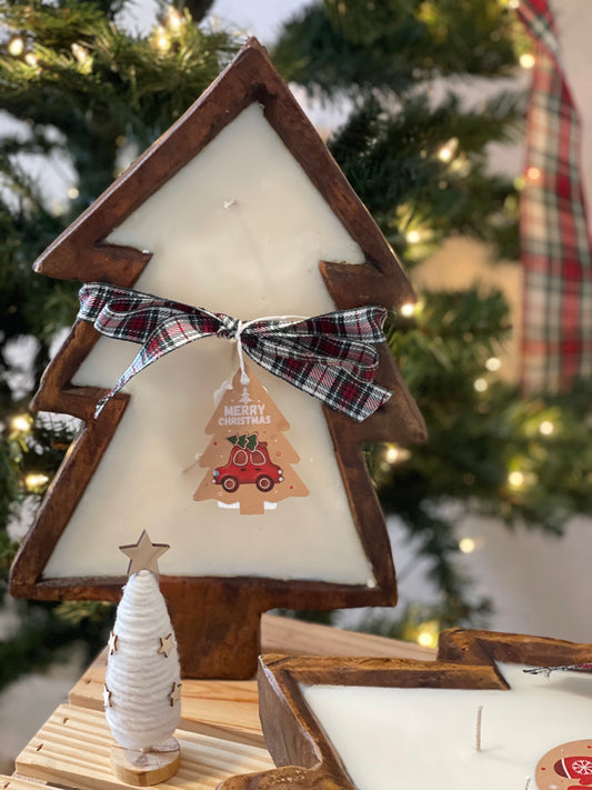 Christmas Tree Wooden Bowls