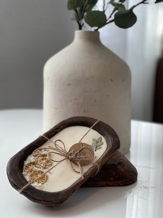 Coconut Lime Wood Bowl Candle