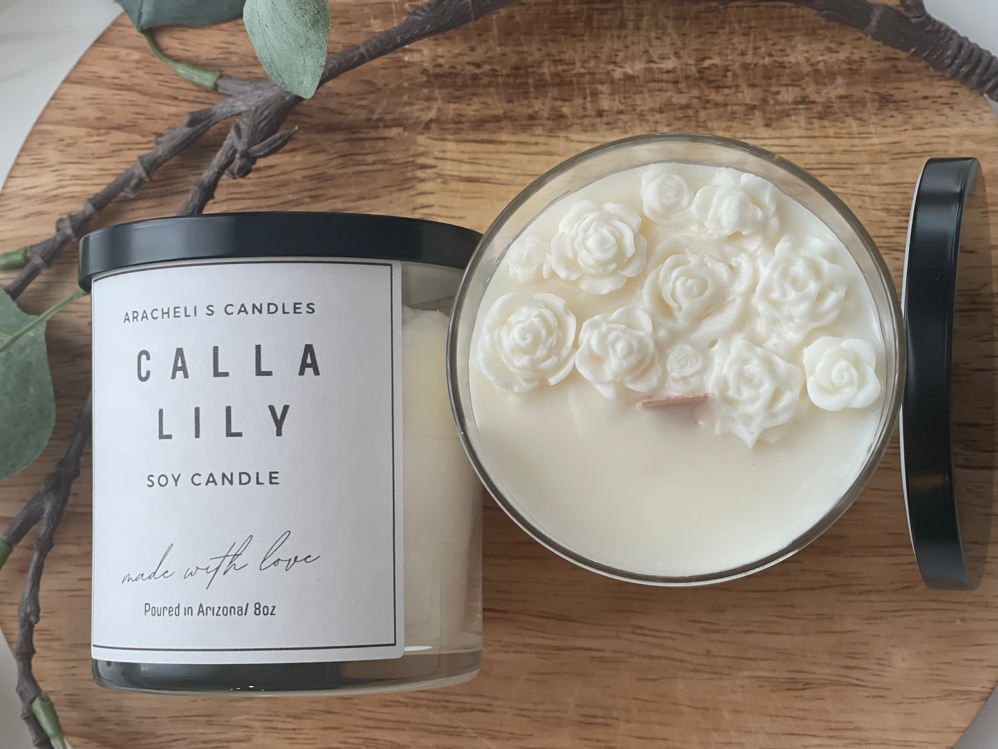 Calla Lily Jar Candle